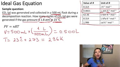 gas analysis of sample shows that it has 20h2|how to determine the gas constant.